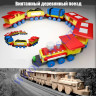 Винтажный деревянный поезд
